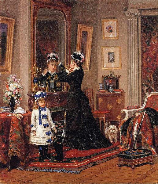 Edward lamson Henry Can They Go Too oil painting picture